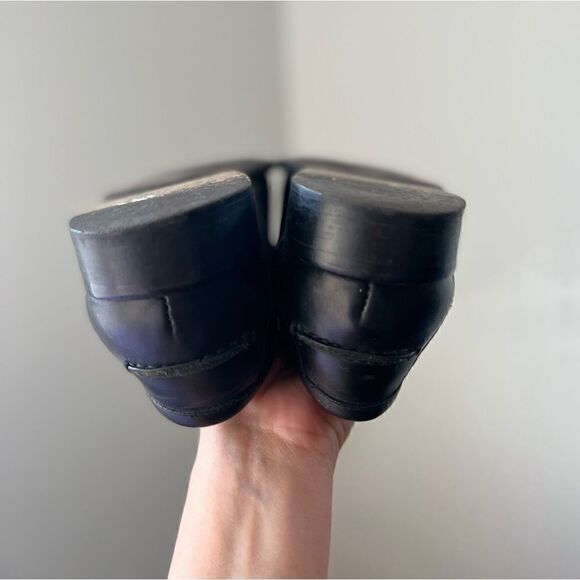 DONALD PLINER MEN’S BLACK LEATHER SHOES SIZE 8.5 - Picture 6 of 9